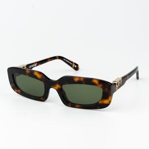 Off-White RENTON Women Sunglasses Havana Green Rectangle OERI13C RENTON 6055